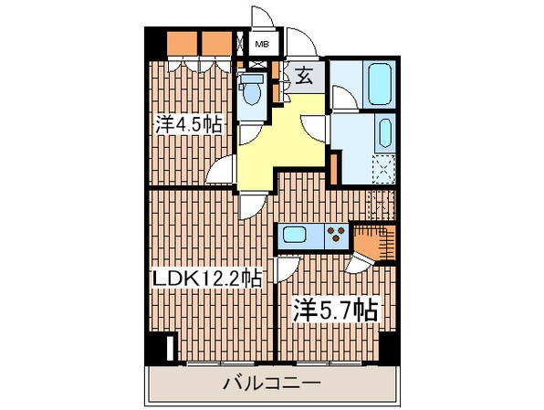 レジディア杉並方南町の物件間取画像